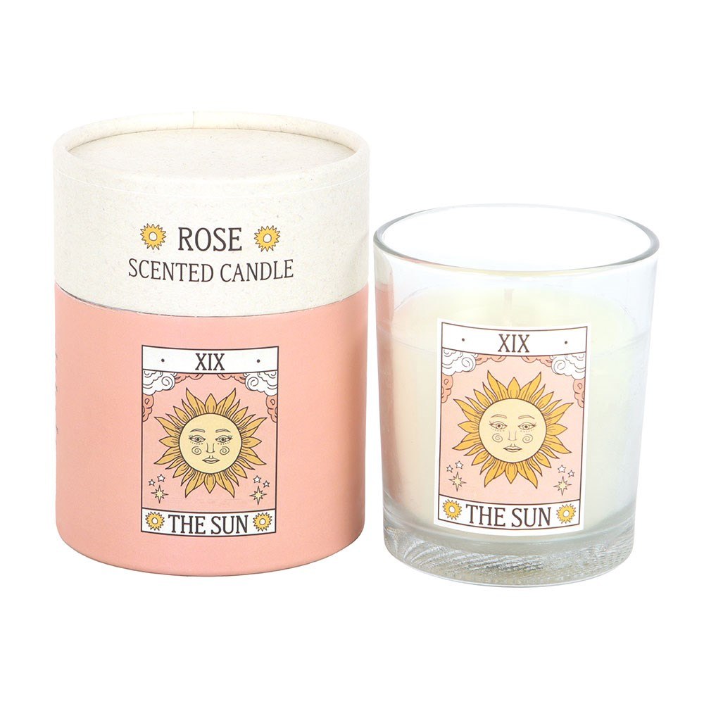 Something Different - The Sun Vintage Tarot Rose Scented Candle - Multicolours